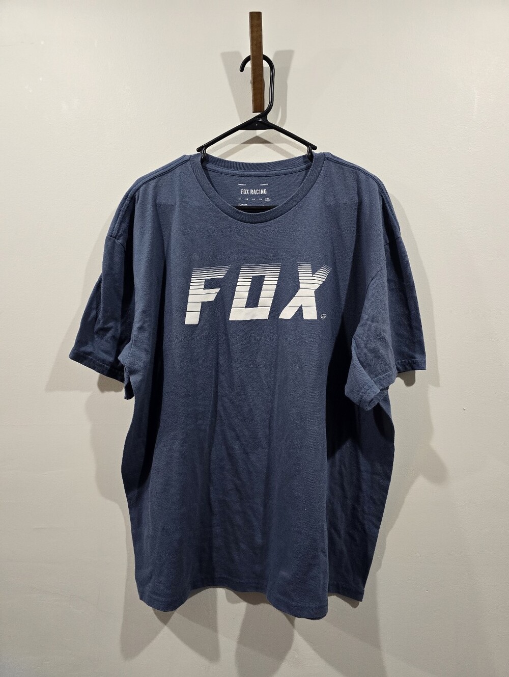 Fox Racing Grey/Blueish Short-Sleeve Tee with White Logo 2xl